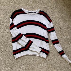 Striped knit sweater